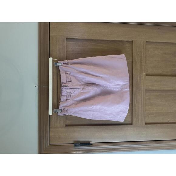 Free People Payton Paperbag Faux-Leather Mini Skirt in Mauve Women’s size 4 - Picture 5 of 15